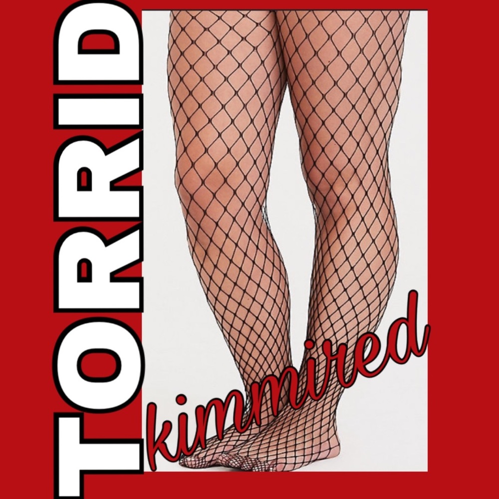 ✂️🆕Torrid Black Fishnet Pantyhose~ 1/2 1X/2X ~NIP - Picture 1 of 2